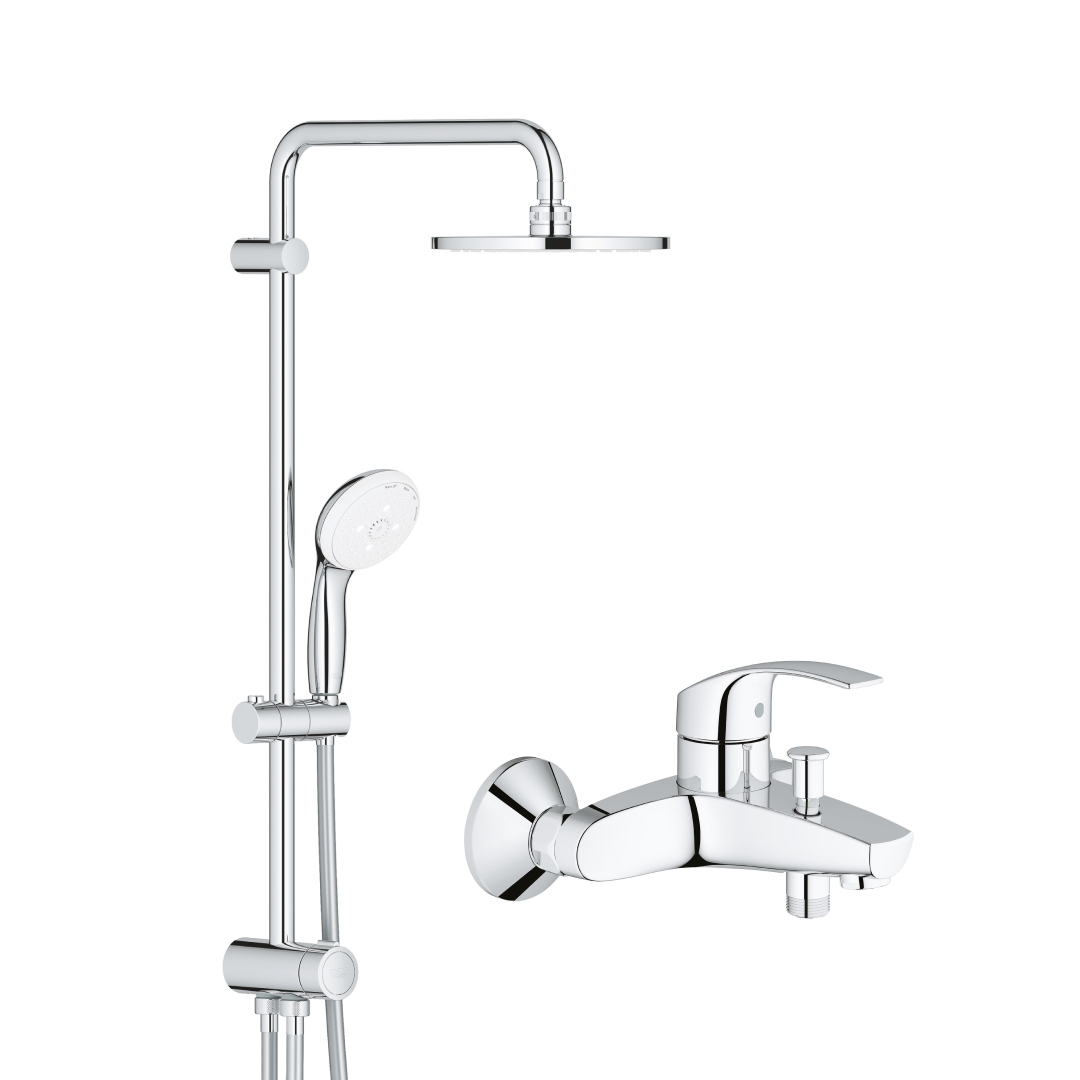 Душевая система GROHE Tempesta System 200 со смесителем для ванны, (NB0072) 600022052455 хром