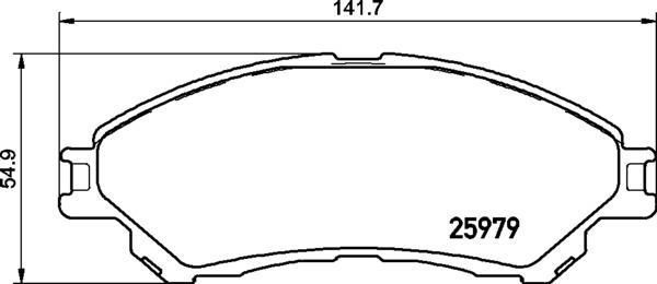 

Тормозный колодки brembo передние дисковые для Suzuki SX4 13-, Vitara 15- P79032