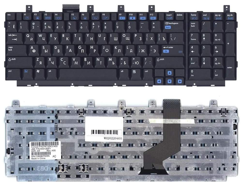 

Клавиатура OEM для ноутбука HP Pavilion DV8000