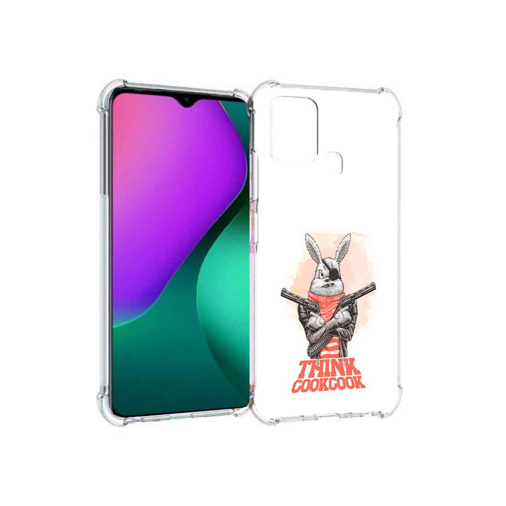 

Чехол MyPads Tocco для Infinix Hot 10 Play кролик пират, Прозрачный, Tocco