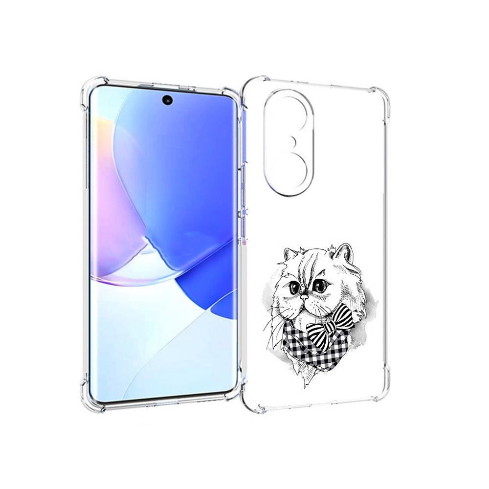 

Чехол MyPads Tocco для Honor 60 Pro нарисованная красивая кошечка, Прозрачный, Tocco