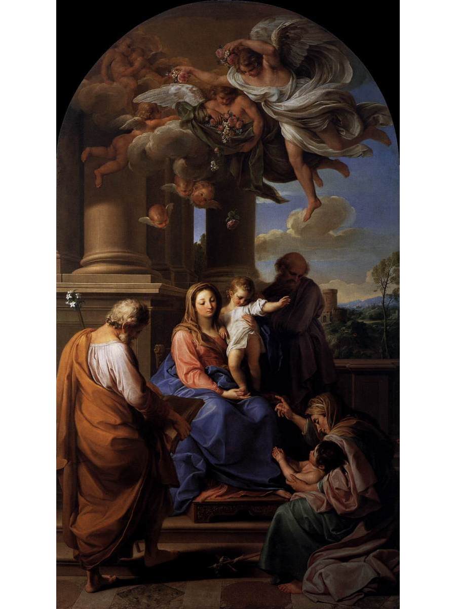 

Постер DRABS A2 Помпео Батони Virgin and Child with Saints