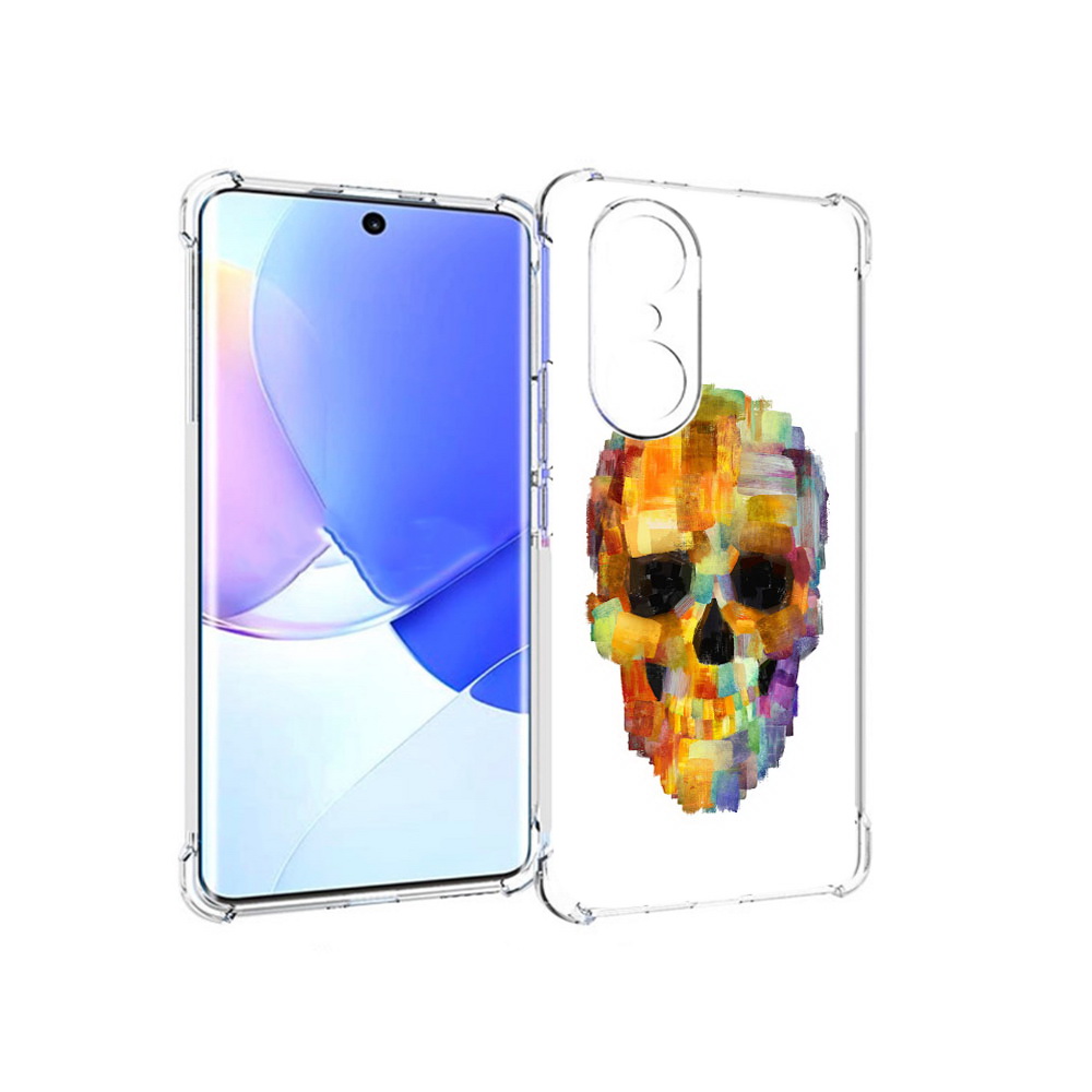 

Чехол MyPads Tocco для Honor 60 Pro нарисованный череп, Прозрачный, Tocco