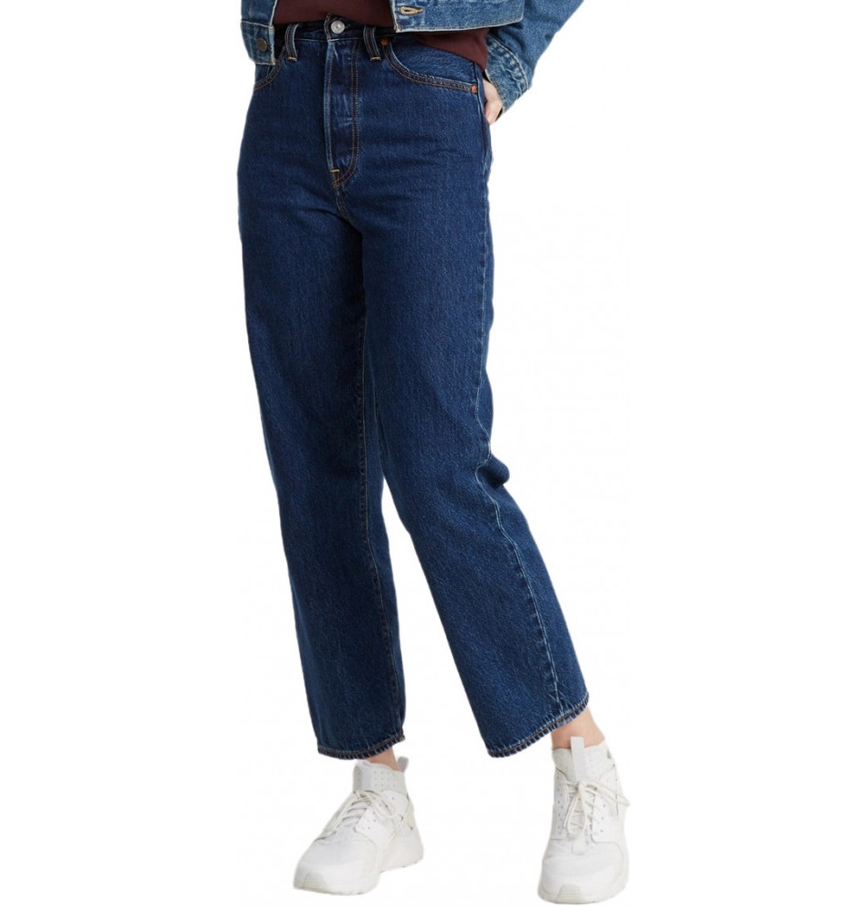 

Джинсы женские Levi's Ribcage Straight Ankle Noe Dark Mineral Jeans синие 40, Ribcage Straight Ankle Noe Dark Mineral Jeans