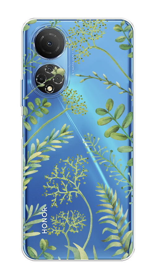 

Чехол на Honor X7 2022 "Green Leaves", Зеленый;прозрачный, 6108850-1