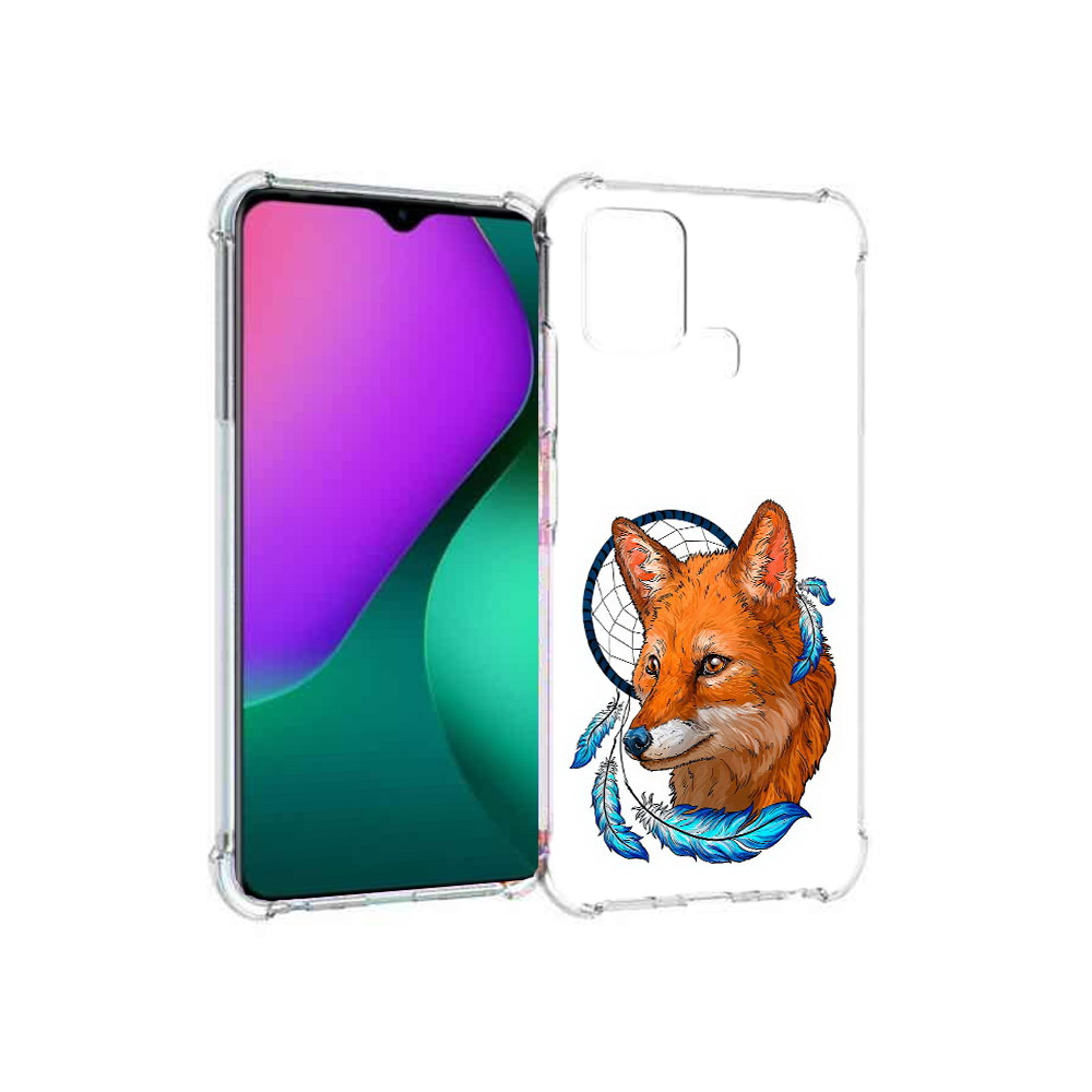 

Чехол MyPads Tocco для Infinix Hot 10 Play лиса и ловец снов, Прозрачный, Tocco
