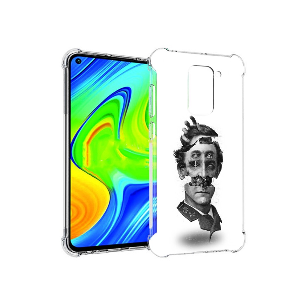 

Чехол MyPads Tocco для Xiaomi Redmi Note 9 страшное лицо абстракция (PT150805.258.628), Прозрачный, Tocco
