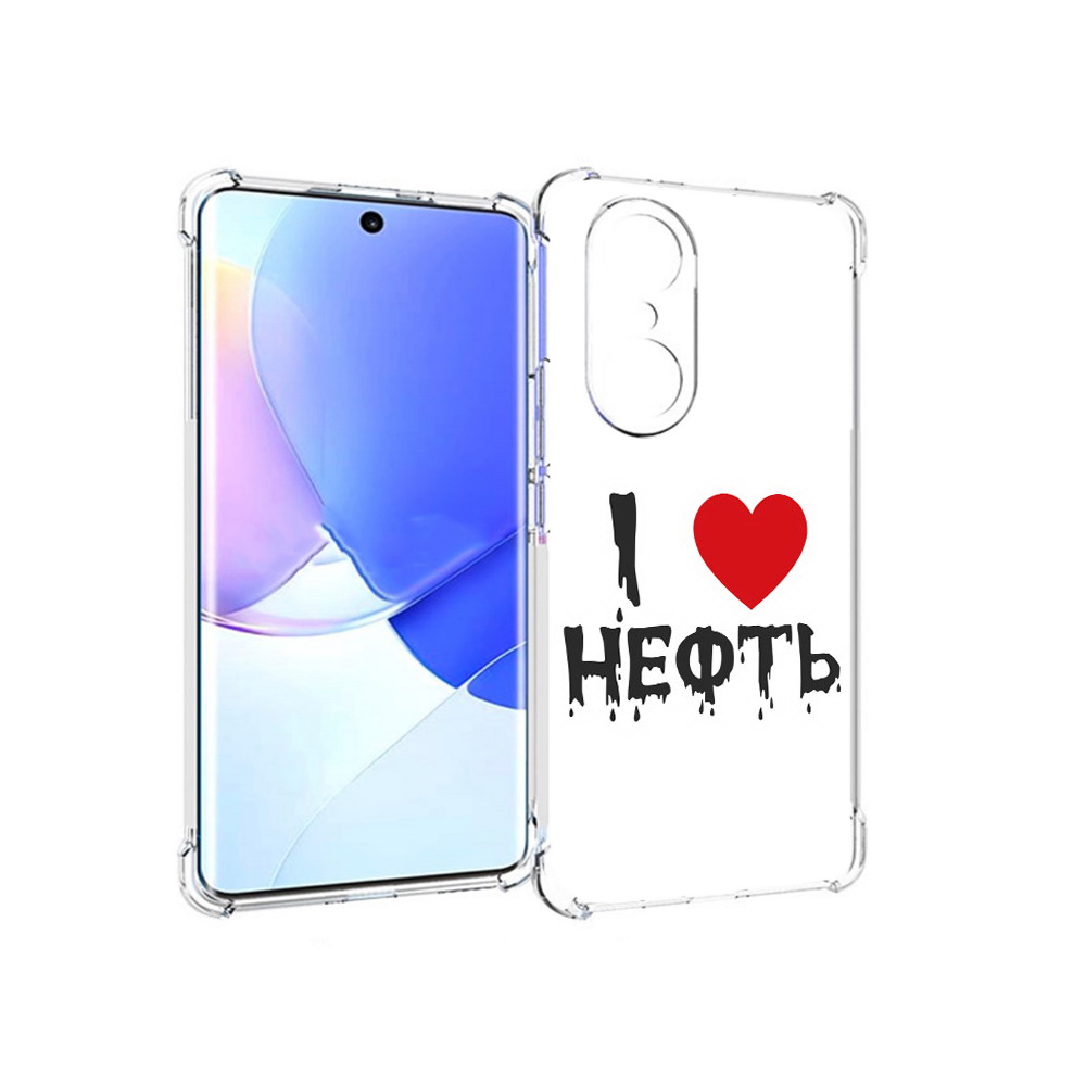 

Чехол MyPads Tocco для Honor 60 Pro нефть, Прозрачный, Tocco