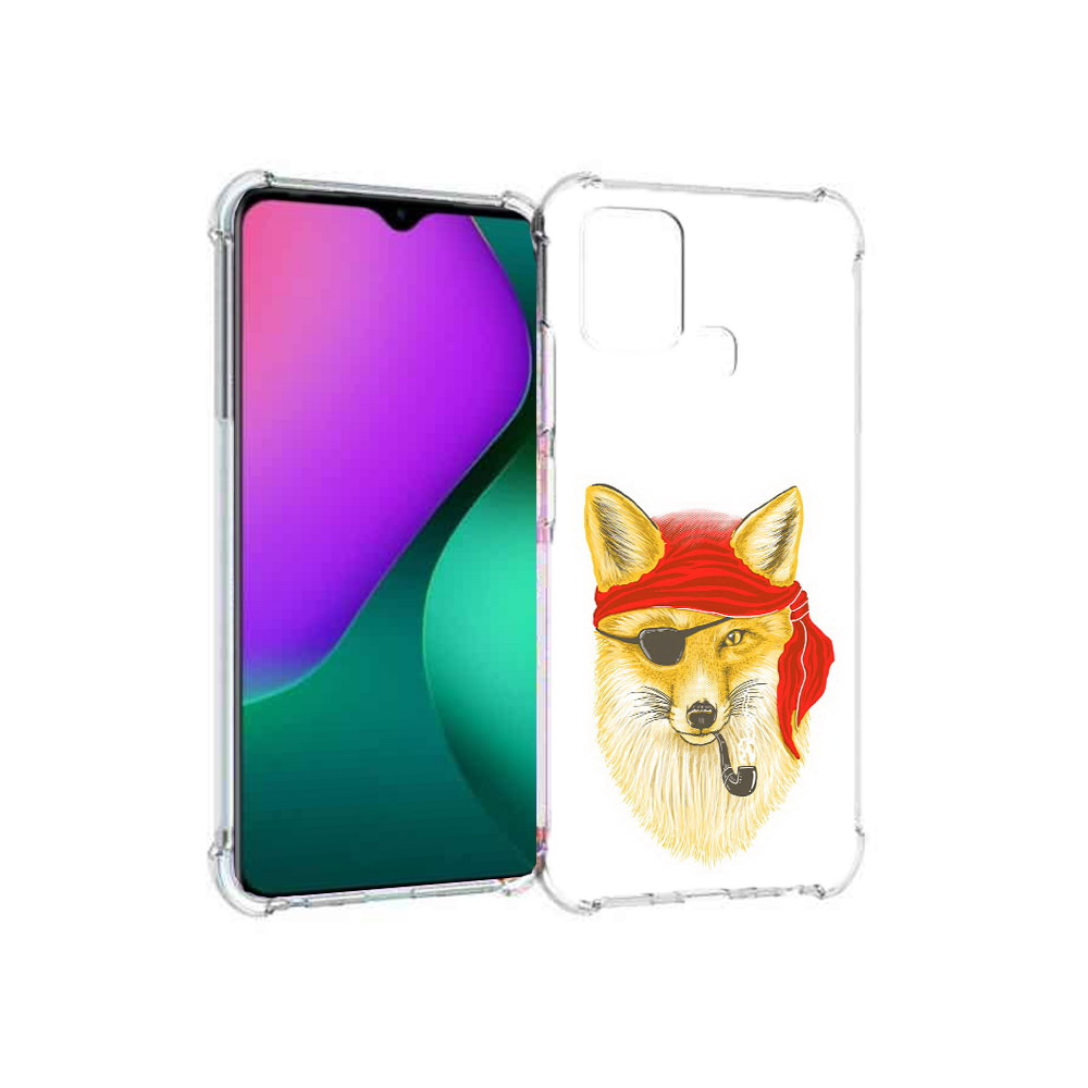 

Чехол MyPads Tocco для Infinix Hot 10 Play лиса-пират, Прозрачный, Tocco