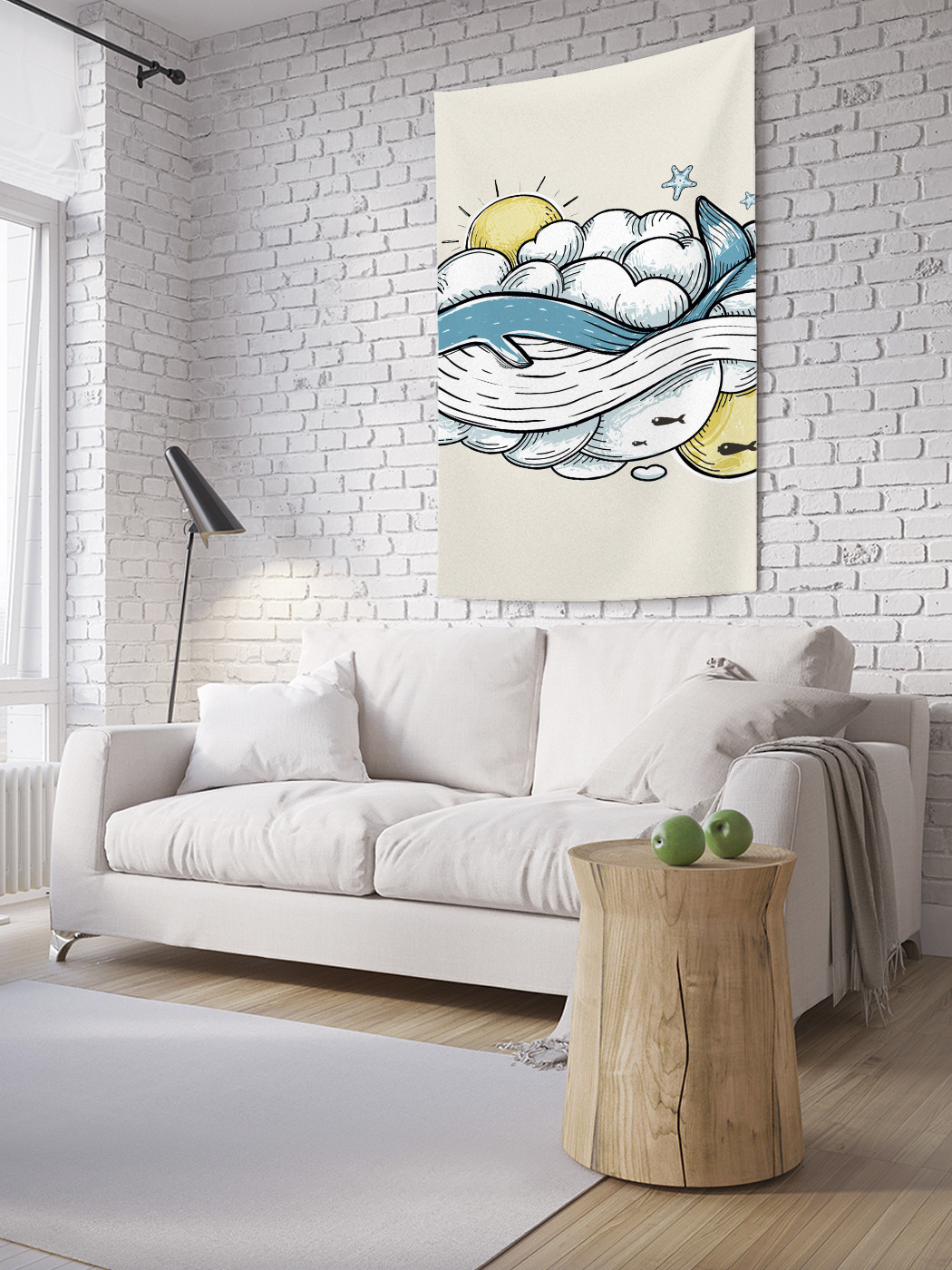 

Вертикальное фотопанно на стену JoyArty Между месяцем и солнцем 150x200 см, Между месяцем и солнцем