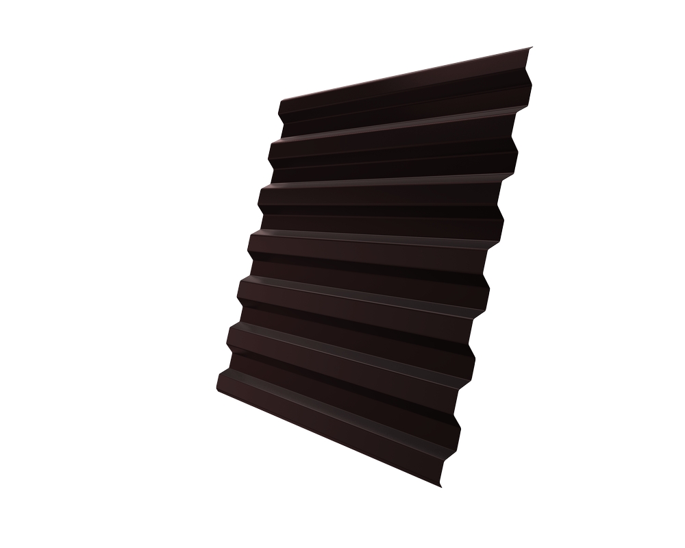 Профнастил С21 Эконом 2000*1050 Шоколадно-коричневый (RAL 8017)