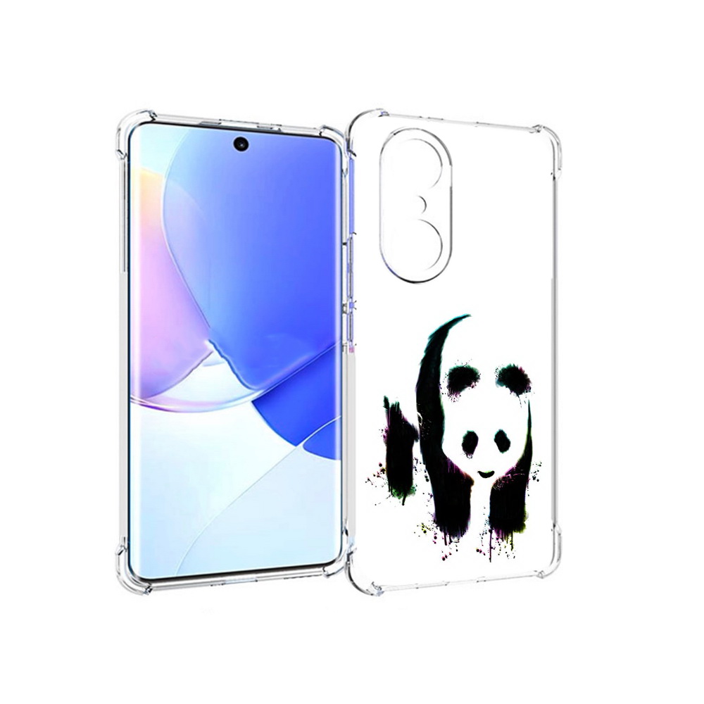 

Чехол MyPads Tocco для Honor 60 Pro панда в акварели, Прозрачный, Tocco