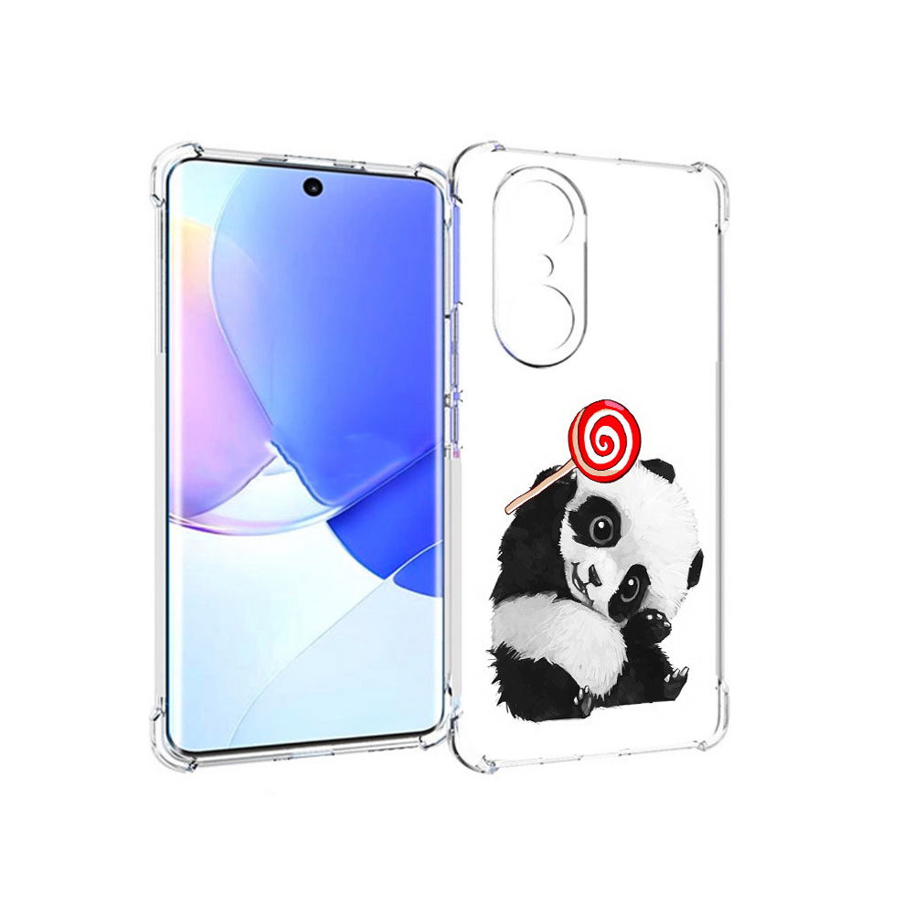 

Чехол MyPads Tocco для Honor 60 Pro панда с леденцом, Прозрачный, Tocco