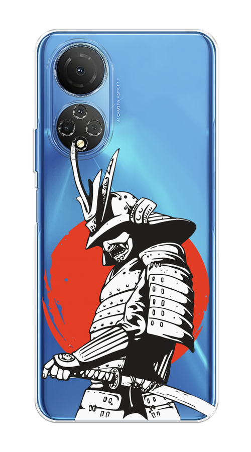 

Чехол на Honor X7 2022 "Самурай с катаной", Черный;красный;белый, 6108850-1
