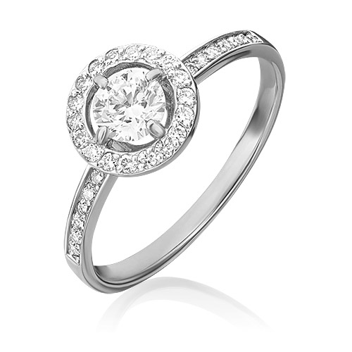 

Кольцо из белого золота с бриллиантом р. 17,5 PLATINA jewelry 01-1278-00-101-1120-30, 01-1278-00-101-1120-30