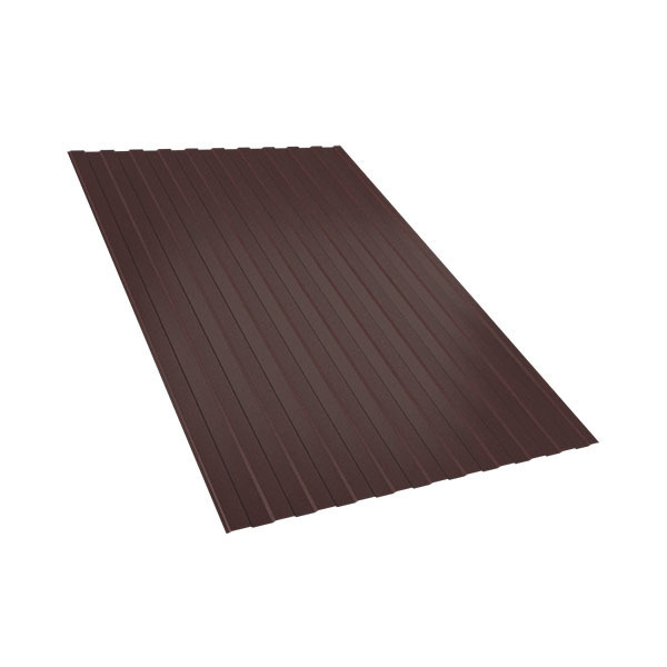 Профнастил С8 Эконом 1800*1200 Шоколадно-коричневый (RAL 8017)