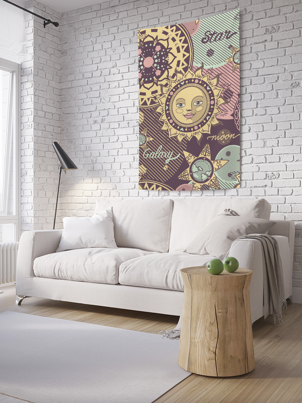 

Вертикальное фотопанно на стену JoyArty Космос винтаж 150x200 см, Космос винтаж