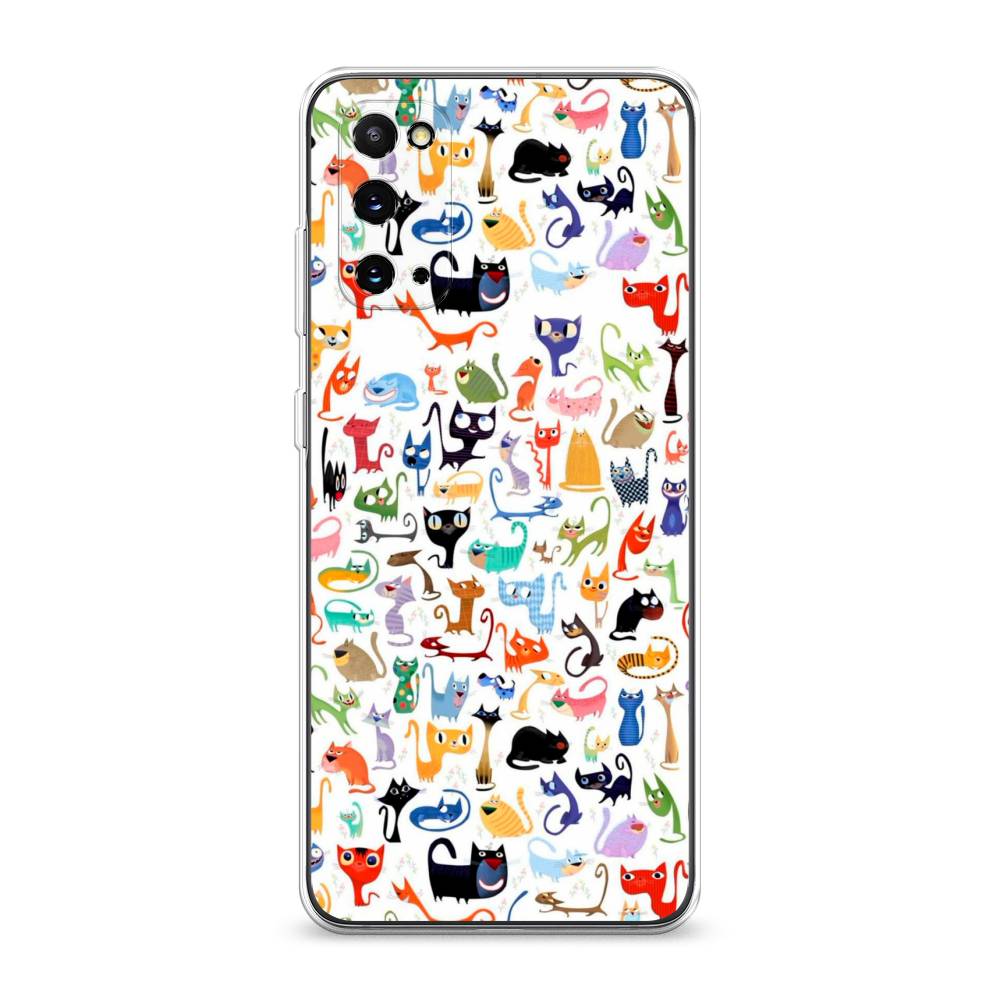 

Чехол для Samsung Galaxy S20 "Цветные коты", Разноцветный, 29250-1