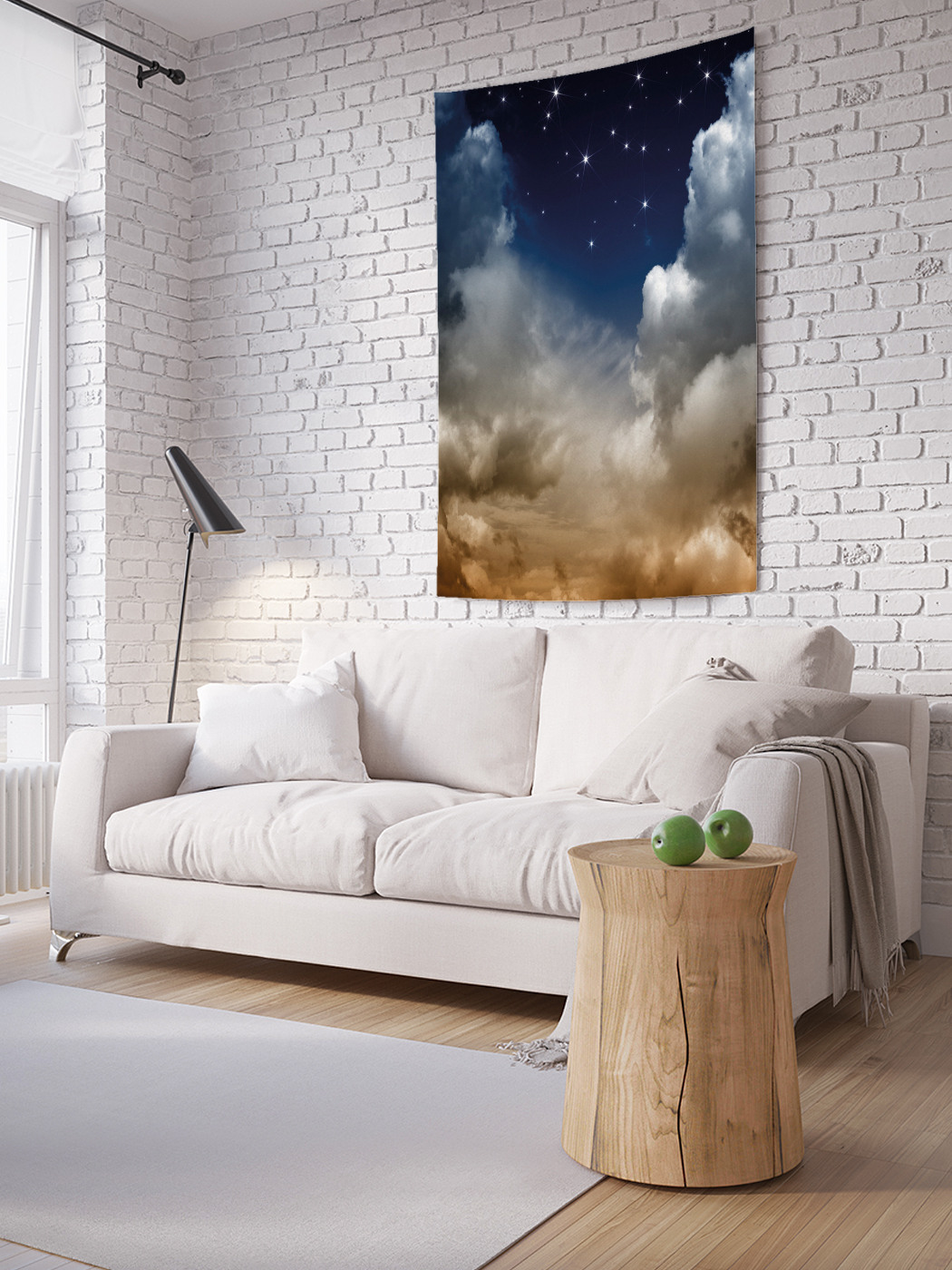 

Вертикальное фотопанно на стену JoyArty Грозовая ночь 150x200 см, Грозовая ночь