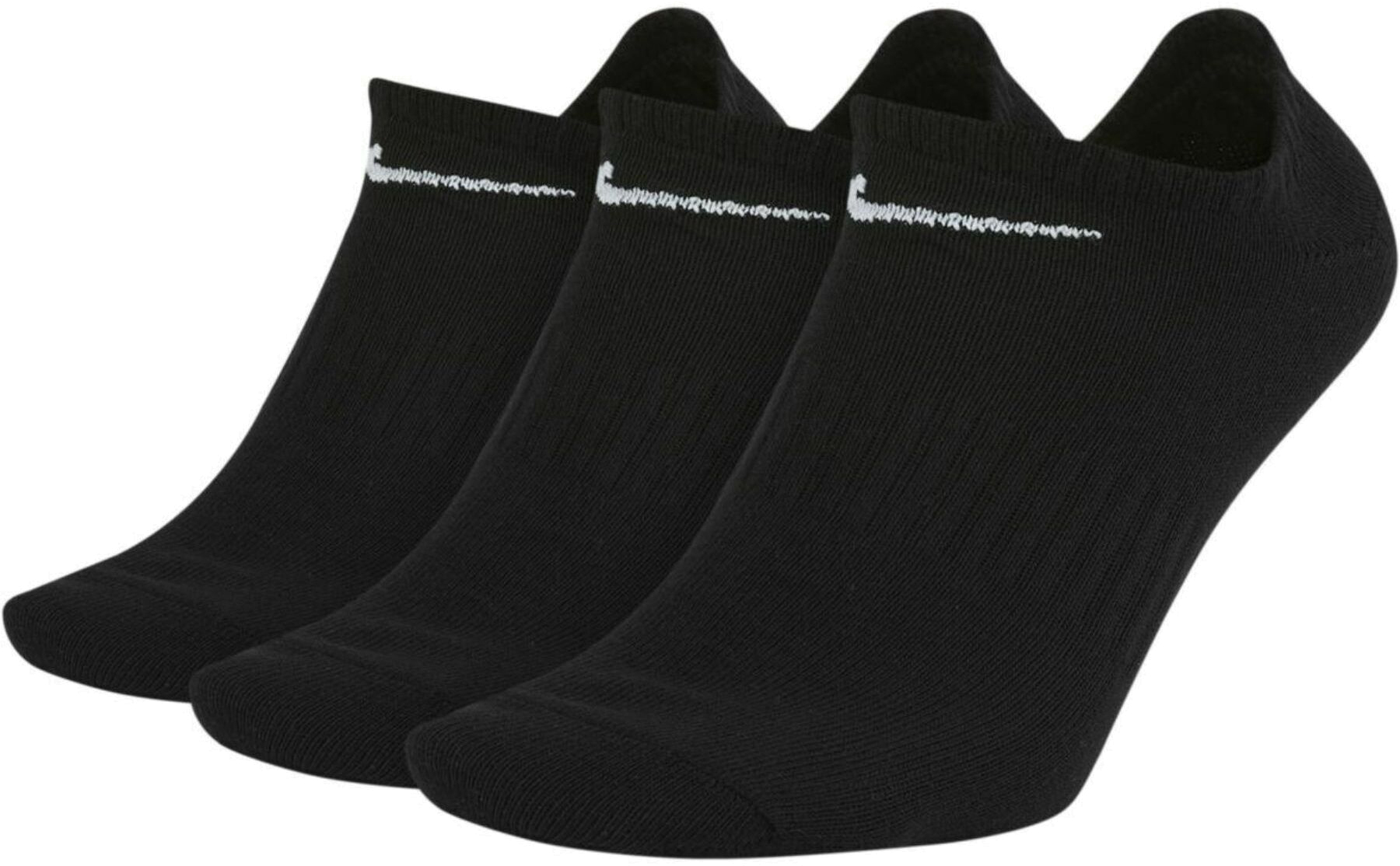 Комплект носков унисекс Nike Everyday Lightweight No-Show черных L 3 пары