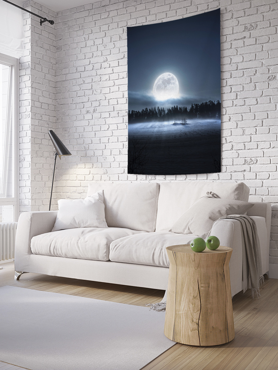 

Вертикальное фотопанно на стену JoyArty Полная луна 150x200 см, Полная луна