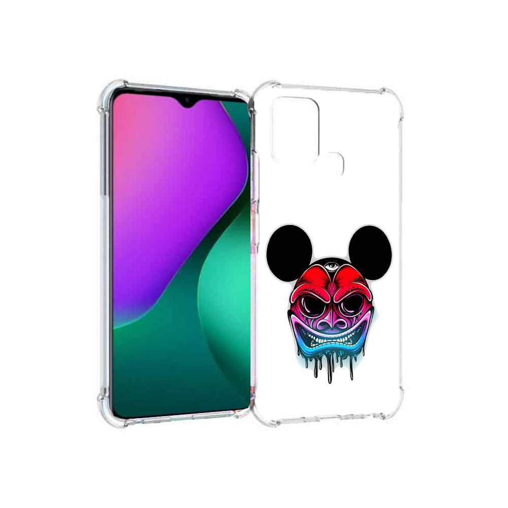 

Чехол MyPads Tocco для Infinix Hot 10 Play микки в маске, Прозрачный, Tocco