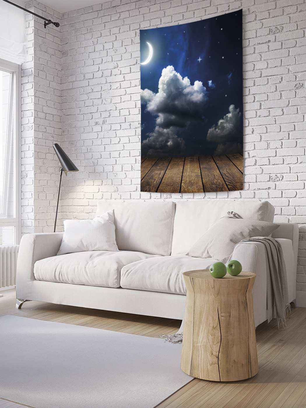 

Вертикальное фотопанно на стену JoyArty Сияние ночных облаков 150x200 см, Сияние ночных облаков