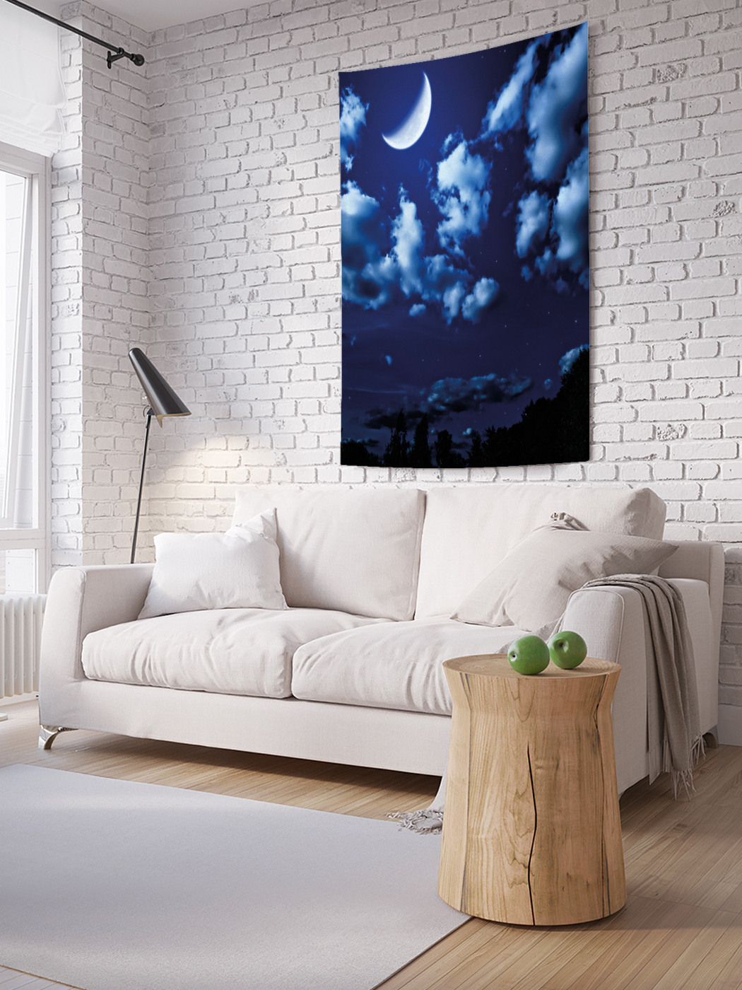 

Вертикальное фотопанно на стену JoyArty Свечение молодого месяца 150x200 см, Свечение молодого месяца