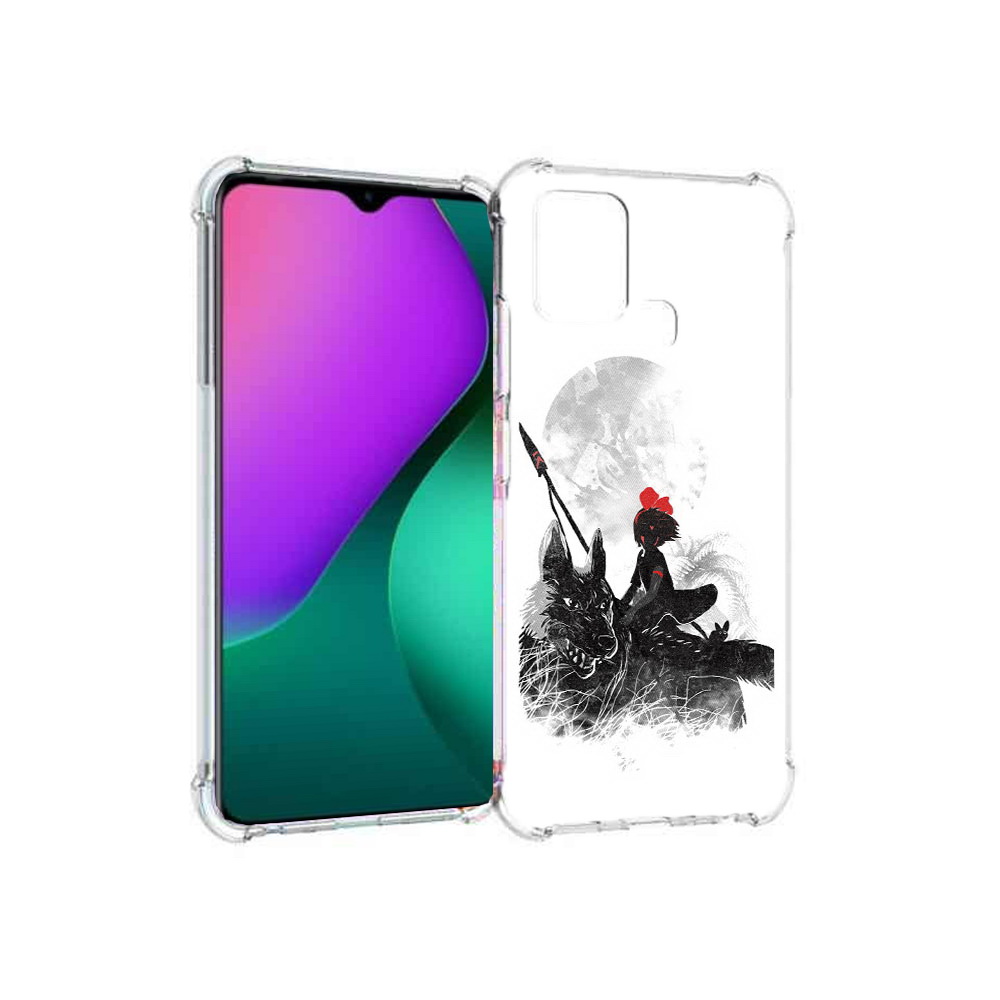 

Чехол MyPads Tocco для Infinix Hot 10 Play мононоке, Прозрачный, Tocco