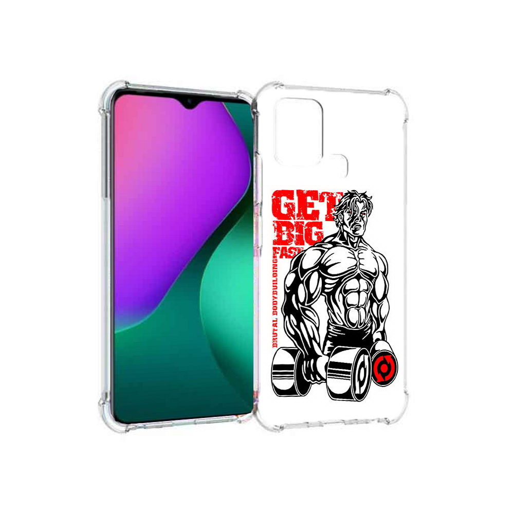 

Чехол MyPads Tocco для Infinix Hot 10 Play накаченное тело, Прозрачный, Tocco
