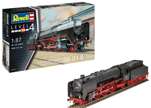 

Сборная модель Revell 1/87 Паровоз BR01 & Tender 2'2' T32 02172