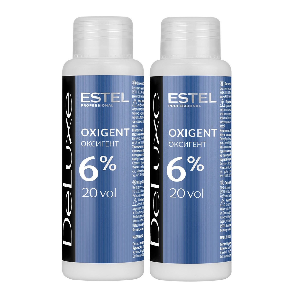 Оксигент Estel Professional 6% De Luxe 60 Мл 2 Шт