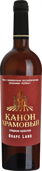 

Вино Dolina Canon of the Temple красное, сладкое, 750 мл