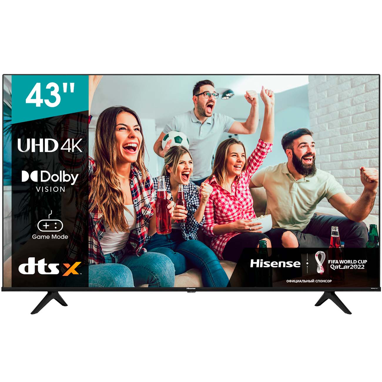 фото Led телевизор 4k ultra hd hisense 43a6bg