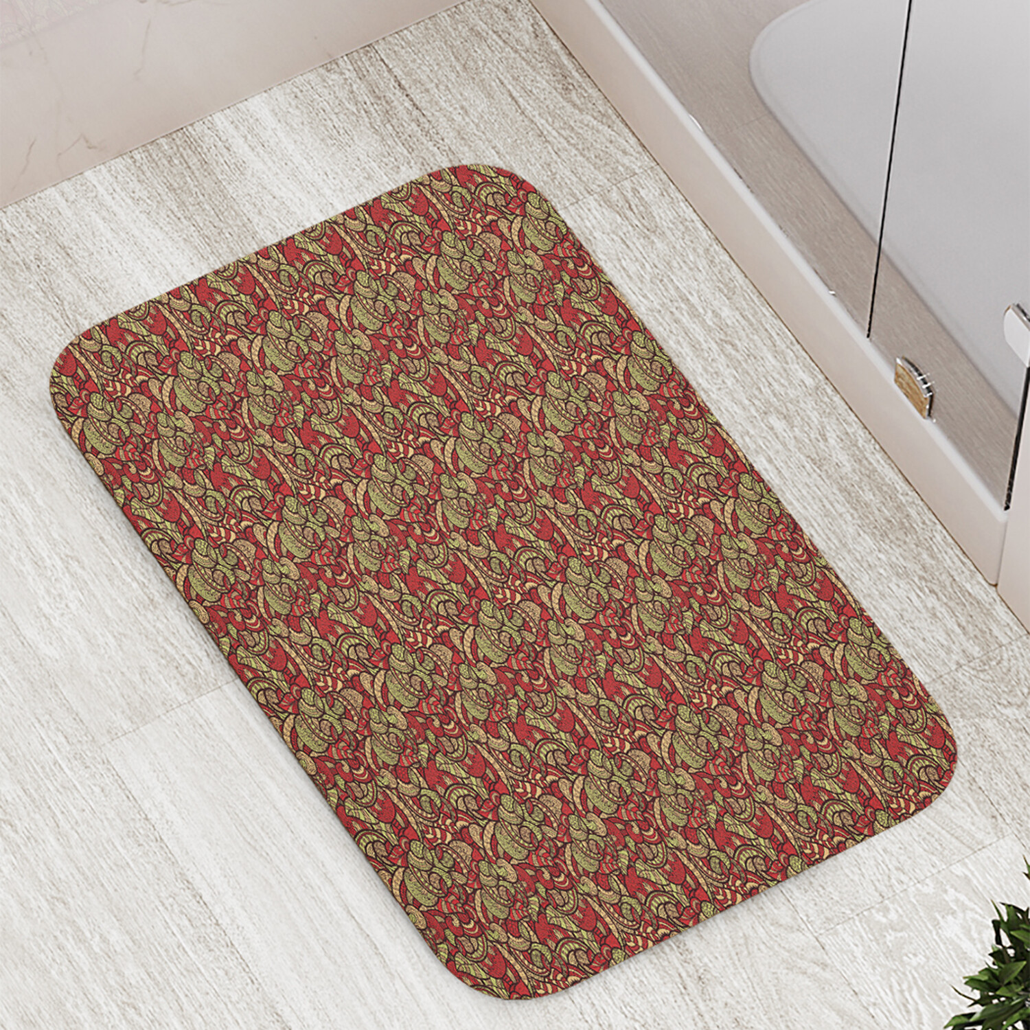 

Коврик противоскользящий JoyArty "Цветочные лепестки" для ванной сауны бассейна 77х52см, Цветочные лепестки