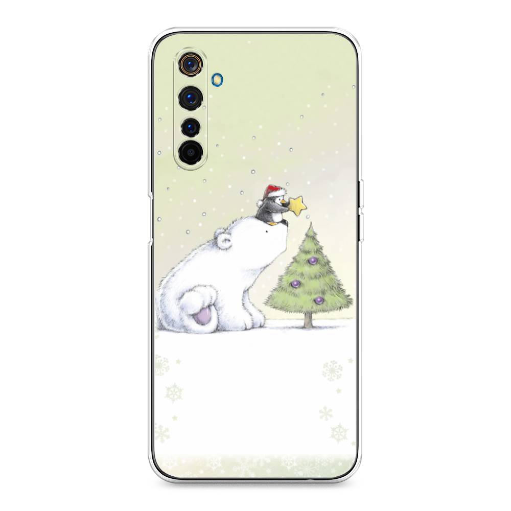 

Чехол на Realme 6 Pro "Украшение елки", Белый;бежевый, 252850-5