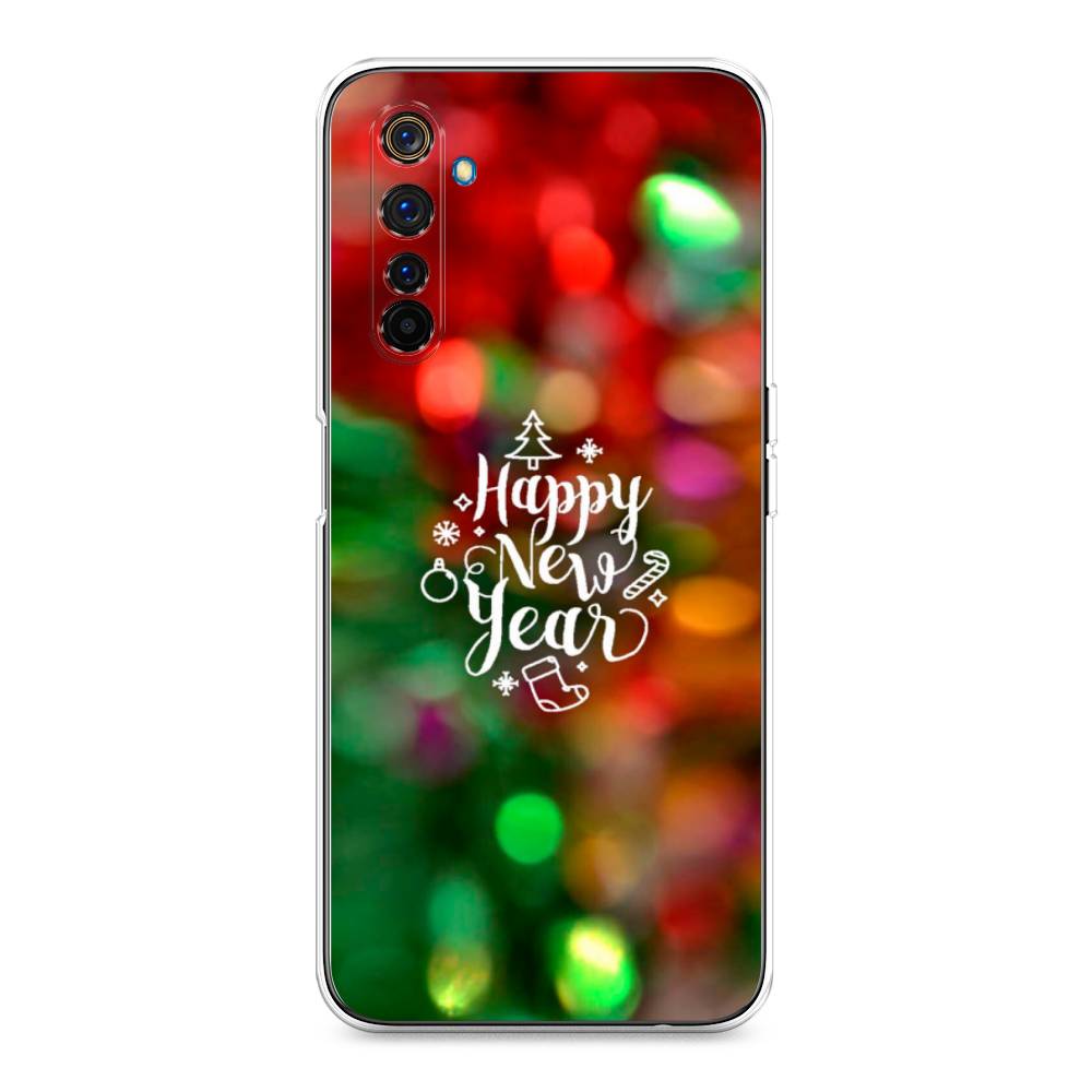 

Чехол на Realme 6 Pro "Новый Год на елке", Зеленый;красный;желтый, 252850-5