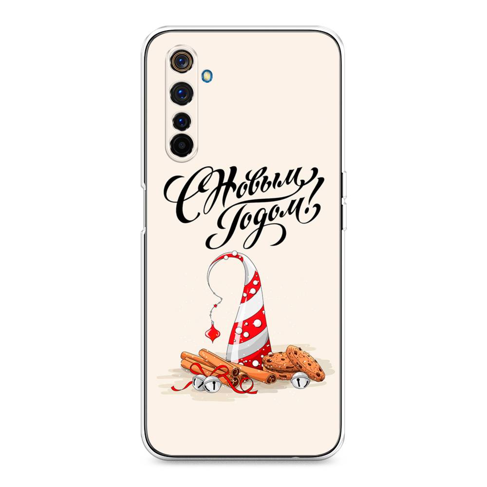 

Чехол на Realme 6 Pro "Подарки на Новый Год", Бежевый;красный;черный, 252850-5