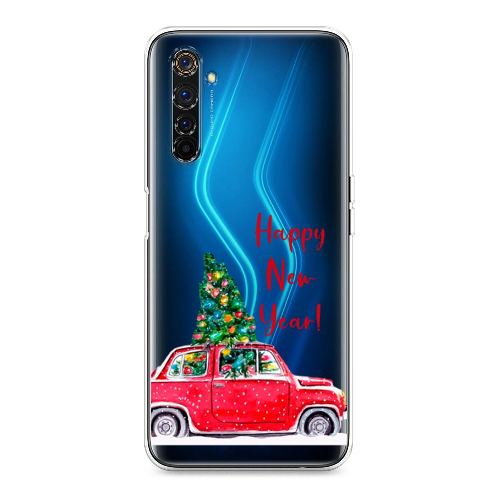 

Чехол на Realme 6 Pro "Happy New Year", Красный;зеленый, 252850-5