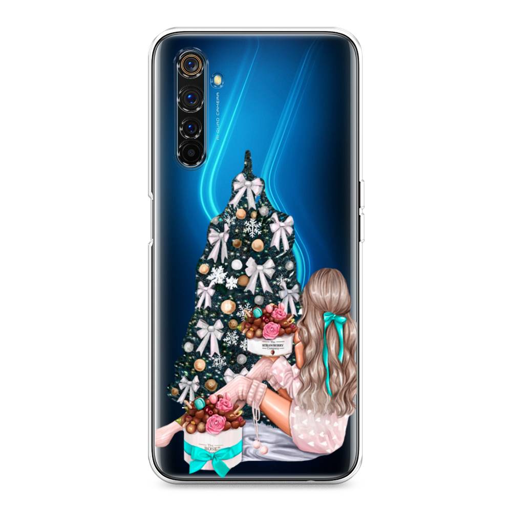 

Чехол на Realme 6 Pro "New Year", Зеленый;бежевый;голубой, 252850-5