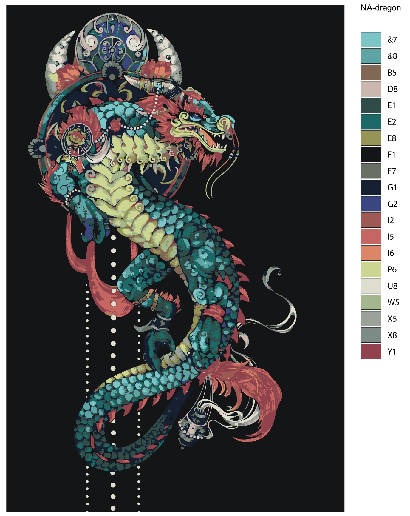 

Картина по номерам, Живопись по номерам, 80 x 120, NA-dragon, NA-dragon