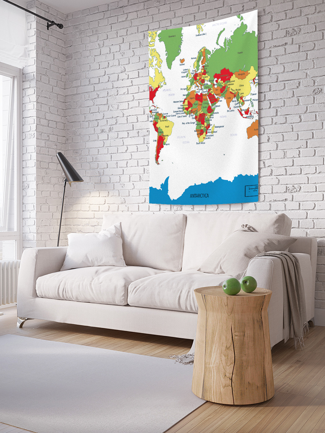 

Вертикальное фотопанно на стену JoyArty Изображение мира 100x150 см, Изображение мира