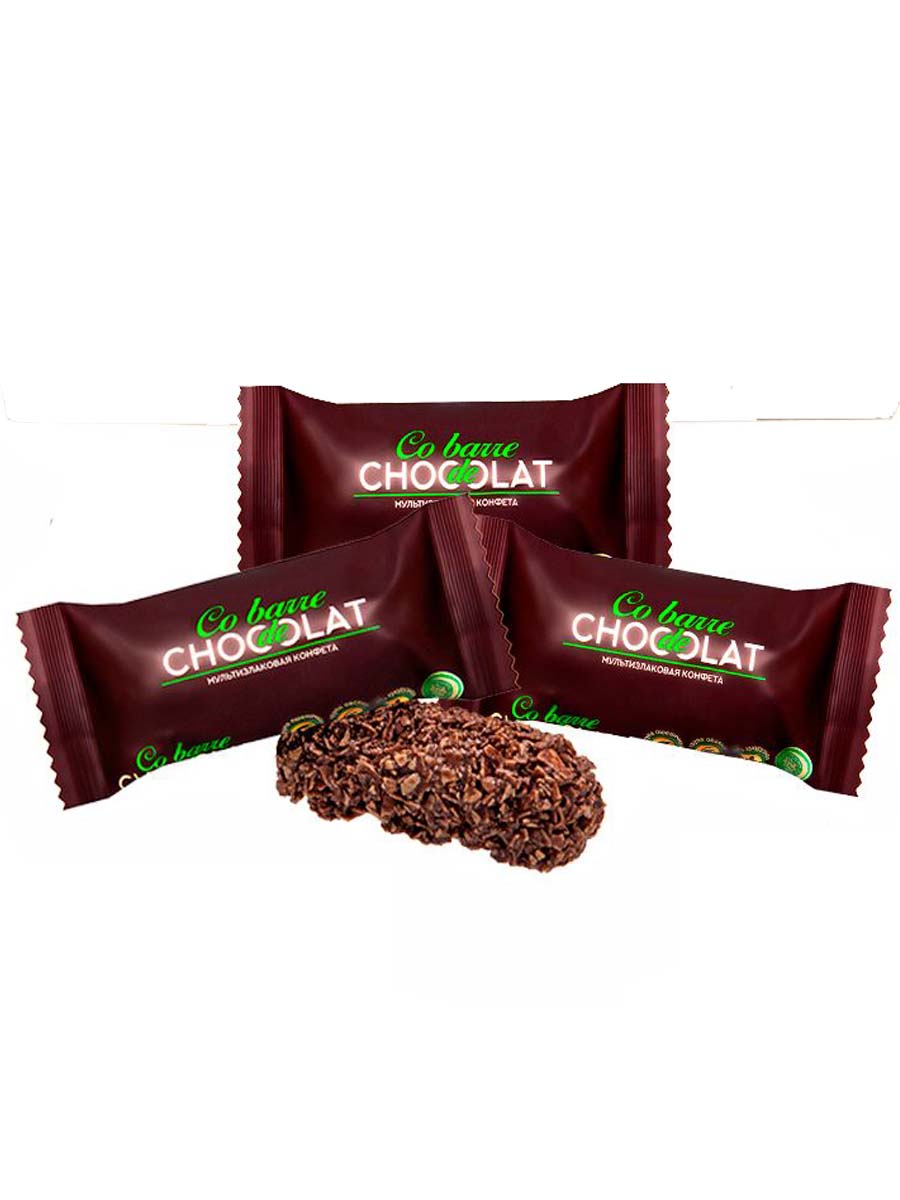 Конфеты Co barre de CHOKOLAT мультизлаковые с темной глазурью, 2000 г