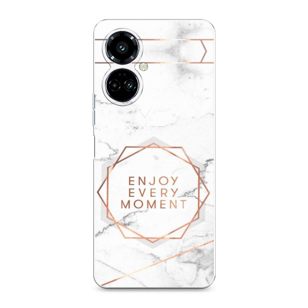 

Силиконовый чехол "Enjoy every moment мрамор" на Tecno Camon 19 Pro