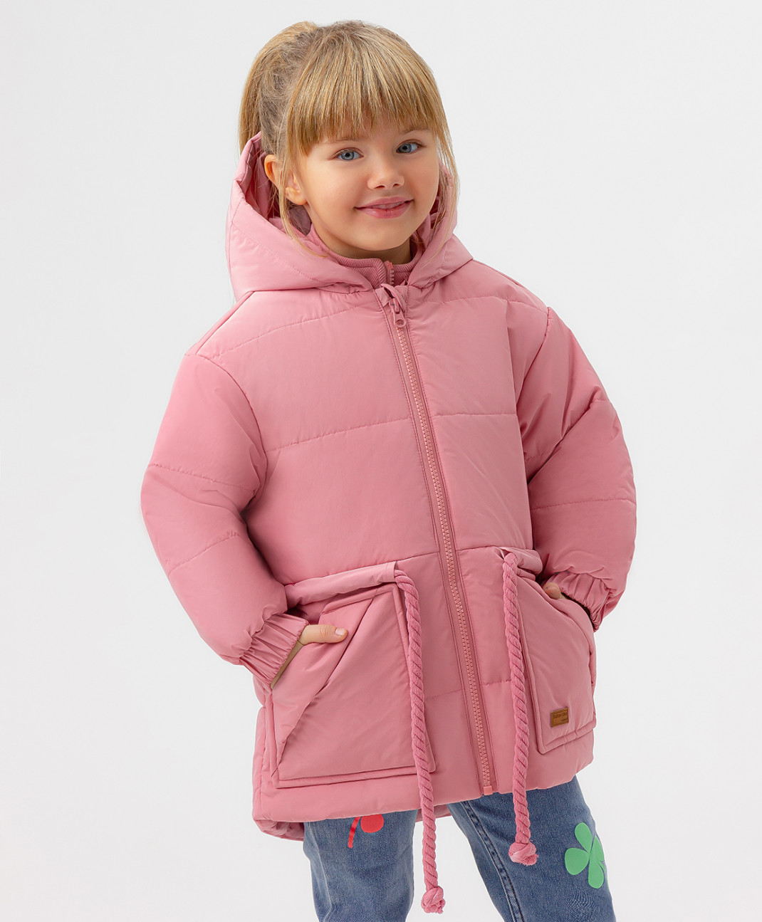 Куртка детская Button Blue 123BBGMC41021200, цвет розовый, размер 116