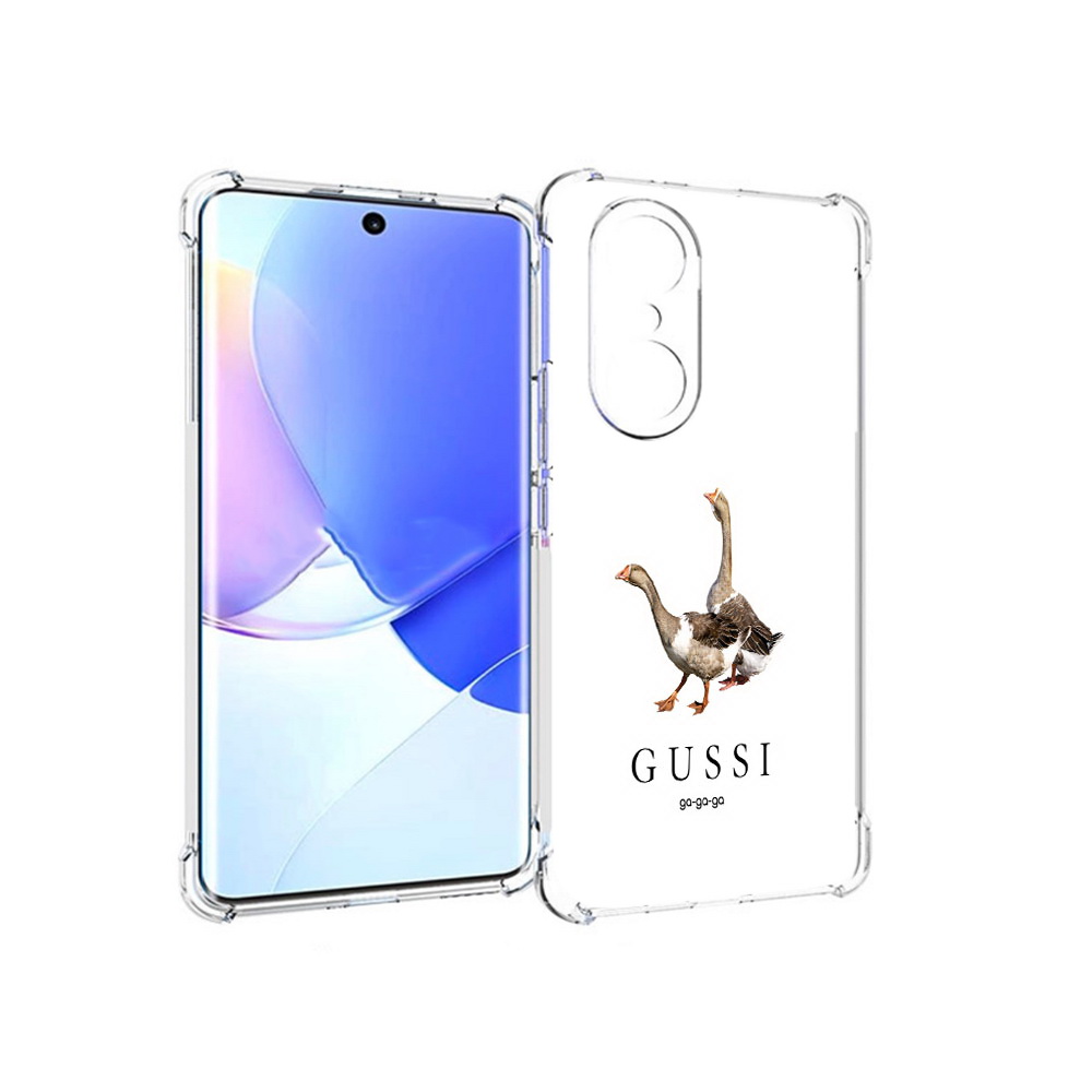 

Чехол MyPads Tocco для Honor 60 Pro Гусси бренд, Прозрачный, Tocco