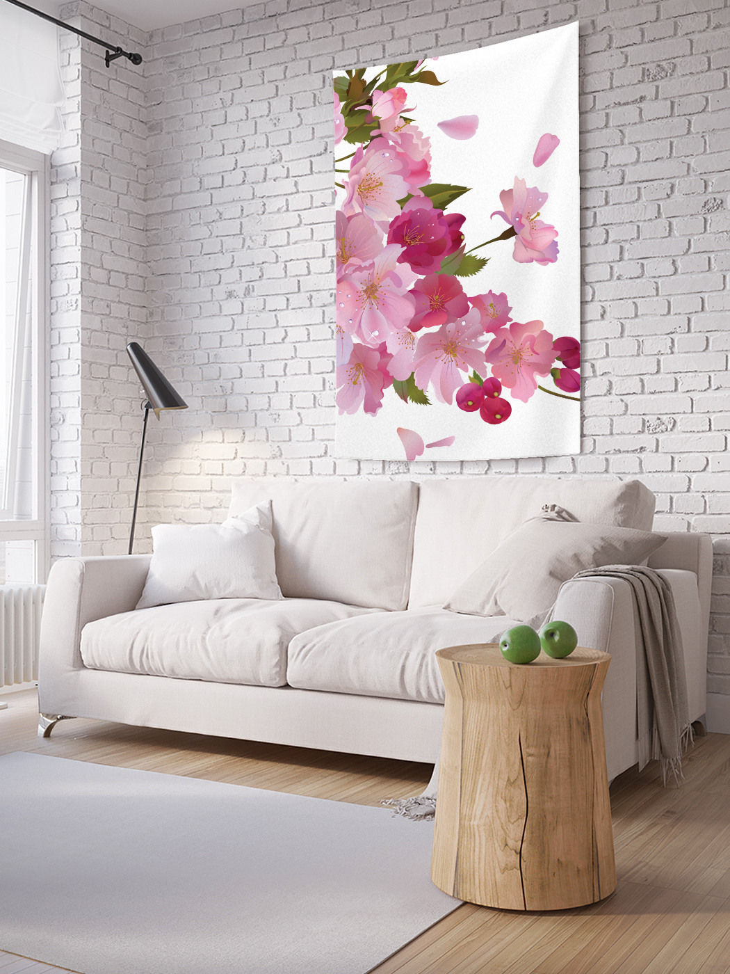 

Вертикальное фотопанно на стену JoyArty Розовые цветы 100x150 см, Розовые цветы