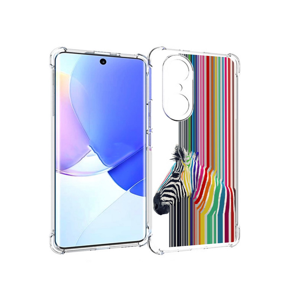 

Чехол MyPads Tocco для Honor 60 Pro радужная зебра, Прозрачный, Tocco