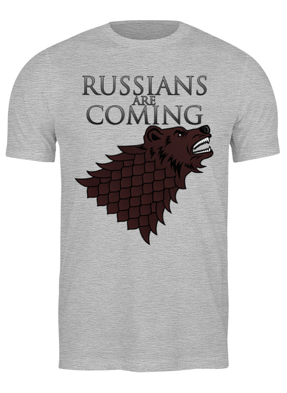 

Футболка мужская Printio Russians are coming серая M, Russians are coming