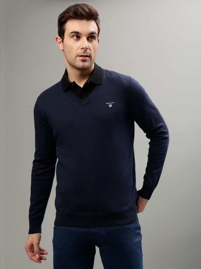 

Пуловер мужской GANT 8030552 синий 3XL, 8030552
